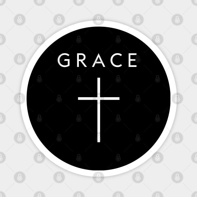 Grace God Magnet by Trippycollage